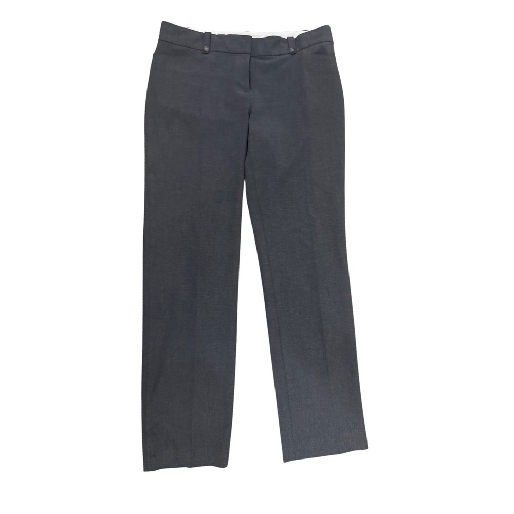 Ann Taylor‎ LOFT Zoe Gray Straight Leg Dress Pants Womens Size 6 Career Trousers